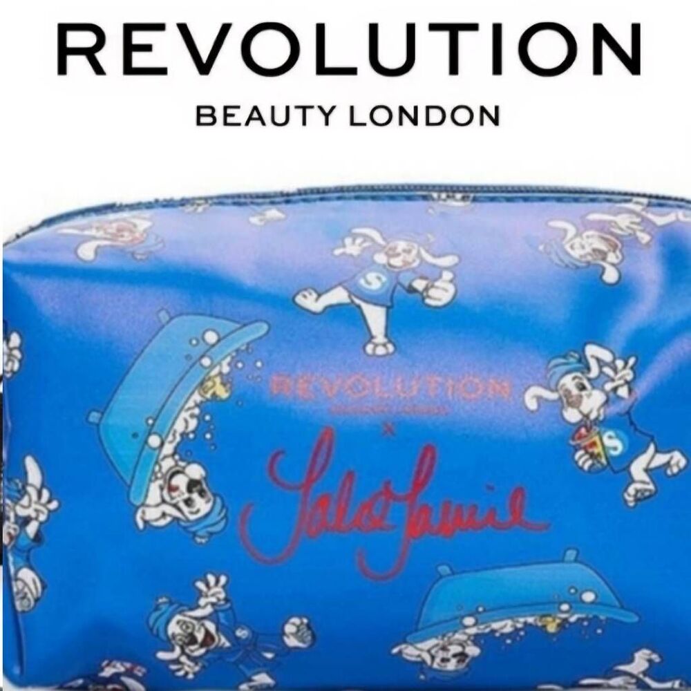 Revolution Beautyโ X Jake Jamie Slushie Collection Makeup Bag- Red & Blue
